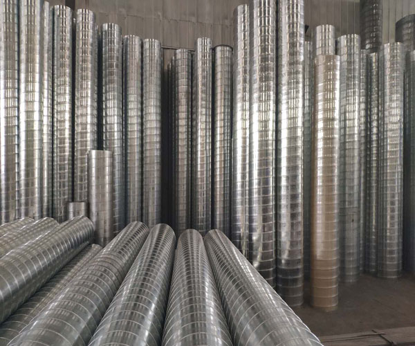 白鐵通風(fēng)管中央空調(diào)管道雙層保溫螺旋風(fēng)管